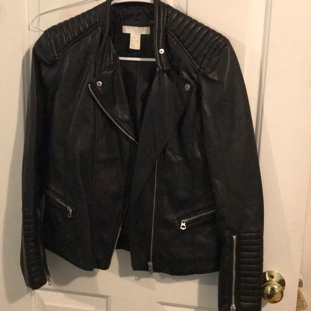 H&M faux leather jacket